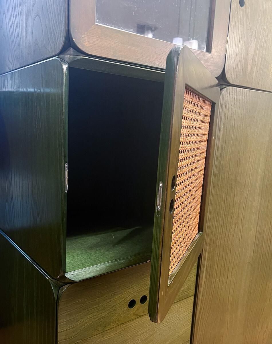 Mid Century Set Of Modular Wooden Cubes By Derk Jan De Vries, 1960s photo buy