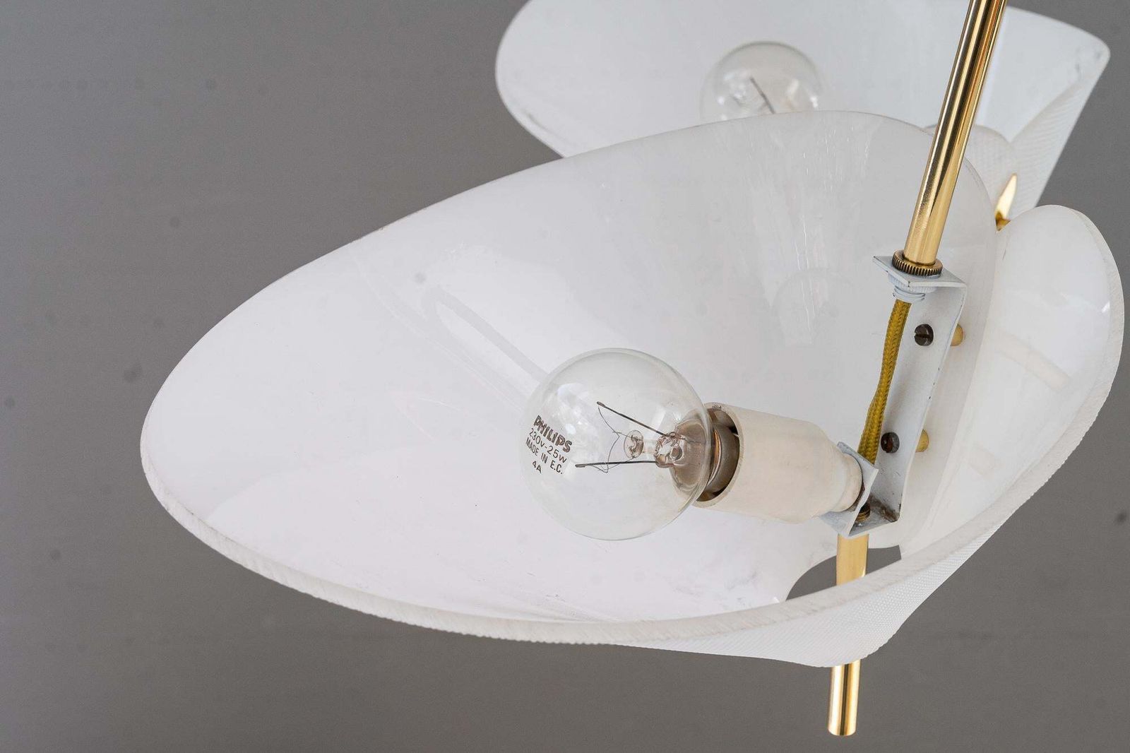 1239.0 Rupert Nikoll Chandelier With Lucite Shades Vienna Around 1960s photo