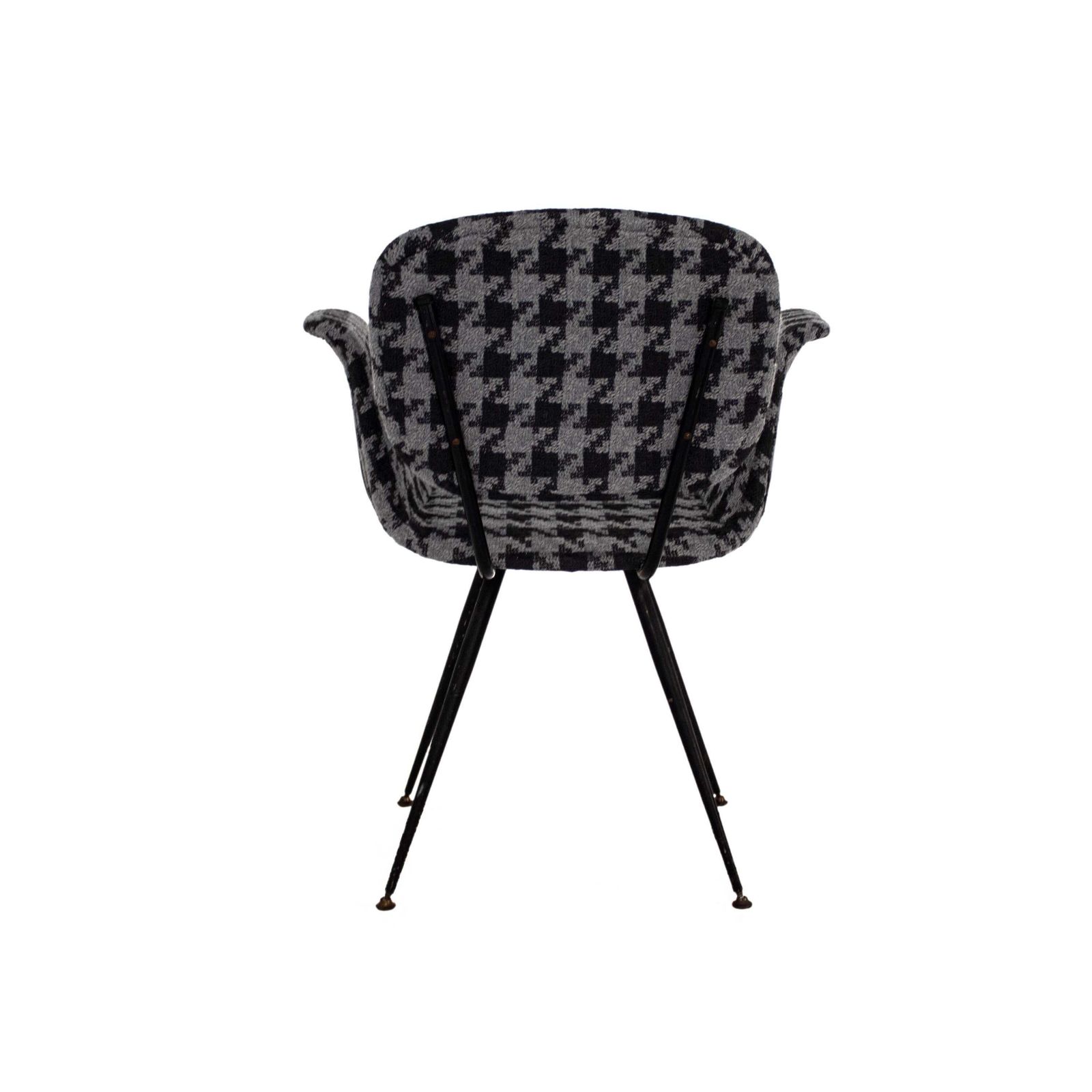 Mid Century Armchair In Houndstooth Fabric, Italy, 1950 photo Furniture