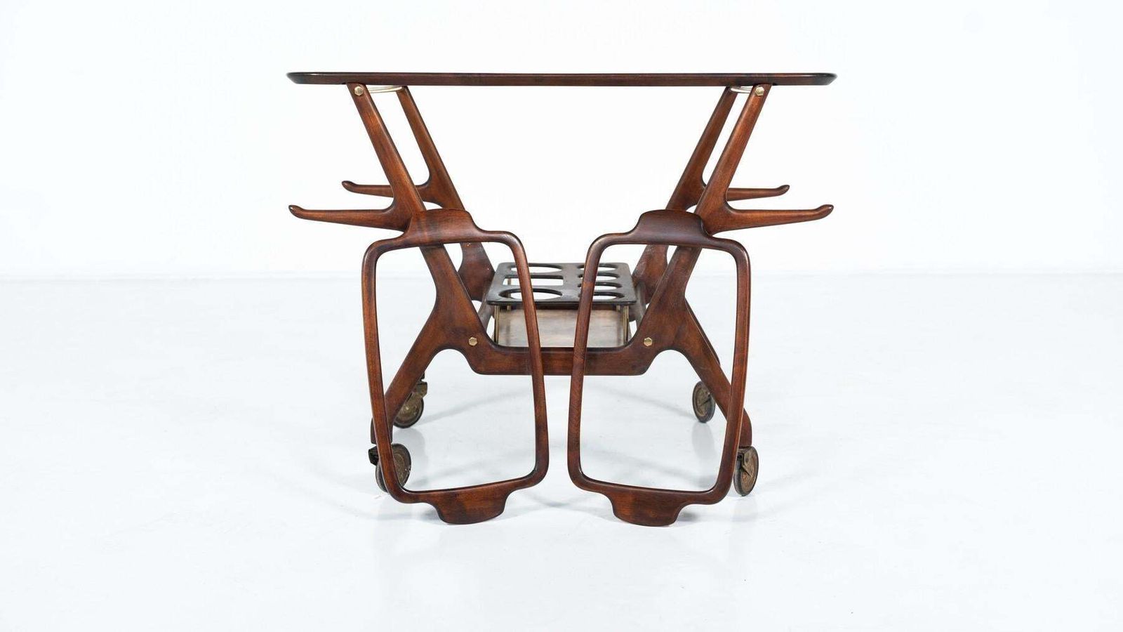 photo for sale Mid Century Modern Dry Bar/ Trolley By Cesare Lacca, Italy, 1950s