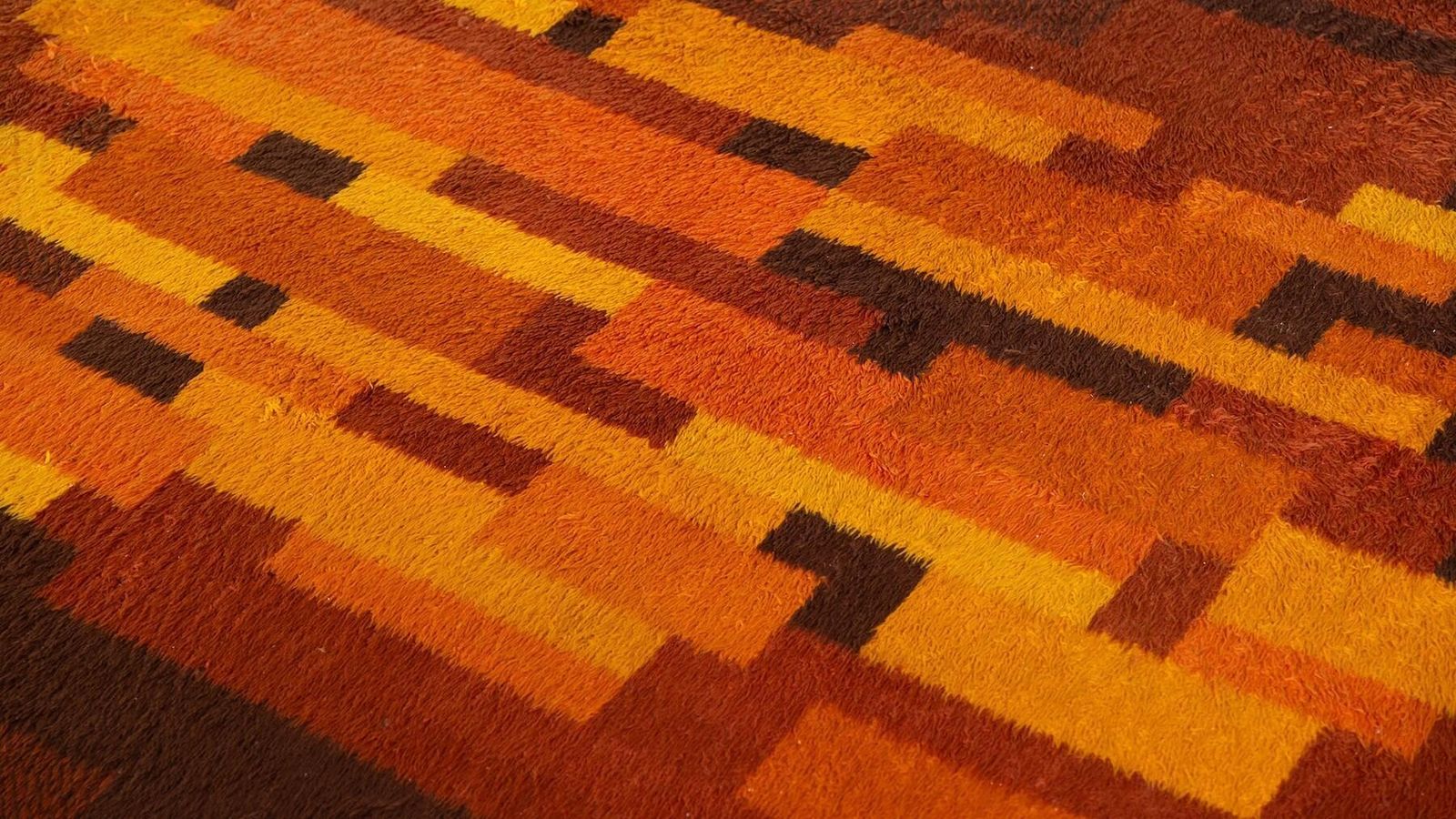 Mid Century Modern Rug, Italy, 1970s photo vinterior