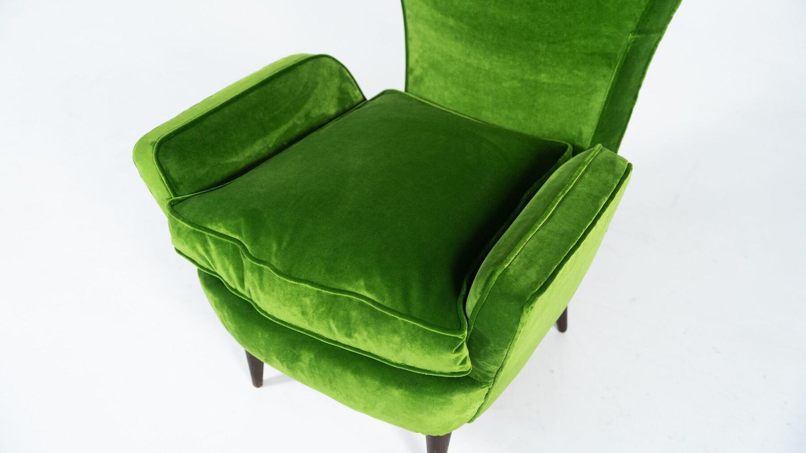 photo vintage Modern Pair Of Armchairs By Emilia Sala And Giorgio Madini   New Upholstery