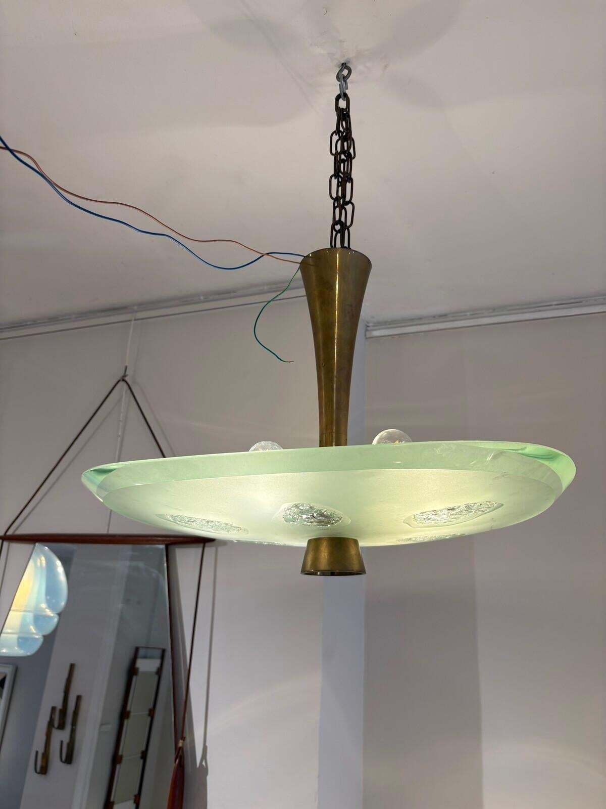 Mid Century Suspension 1748 By Max Ingrand For Fontana Arte, Italy photo vintage