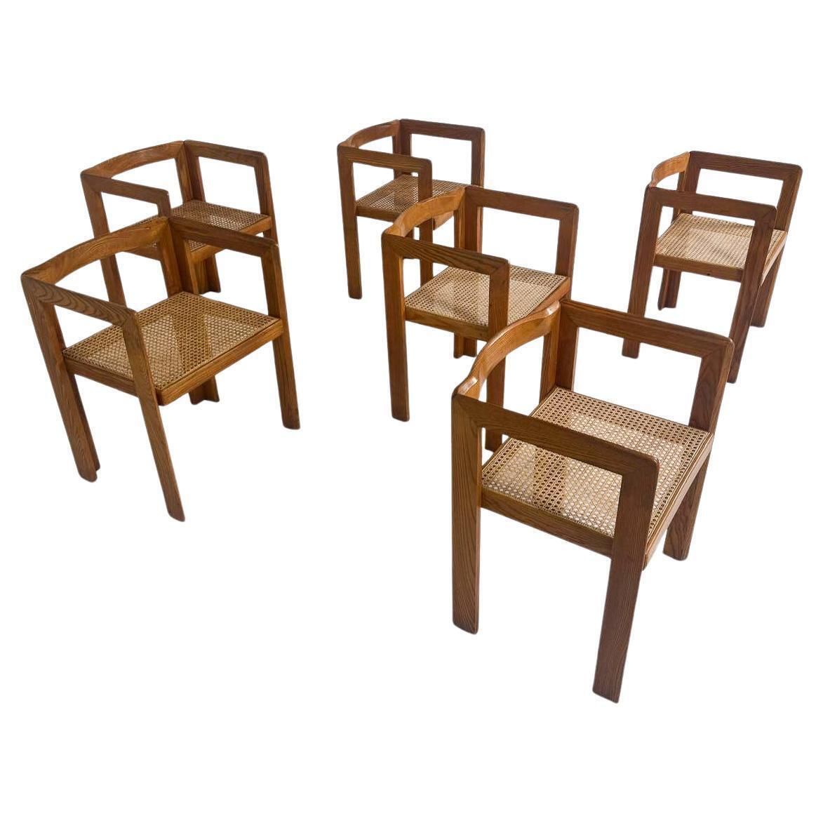 Mid Century Modern Set Of 6 Armchairs By Derk Jan De Vries, 1960s