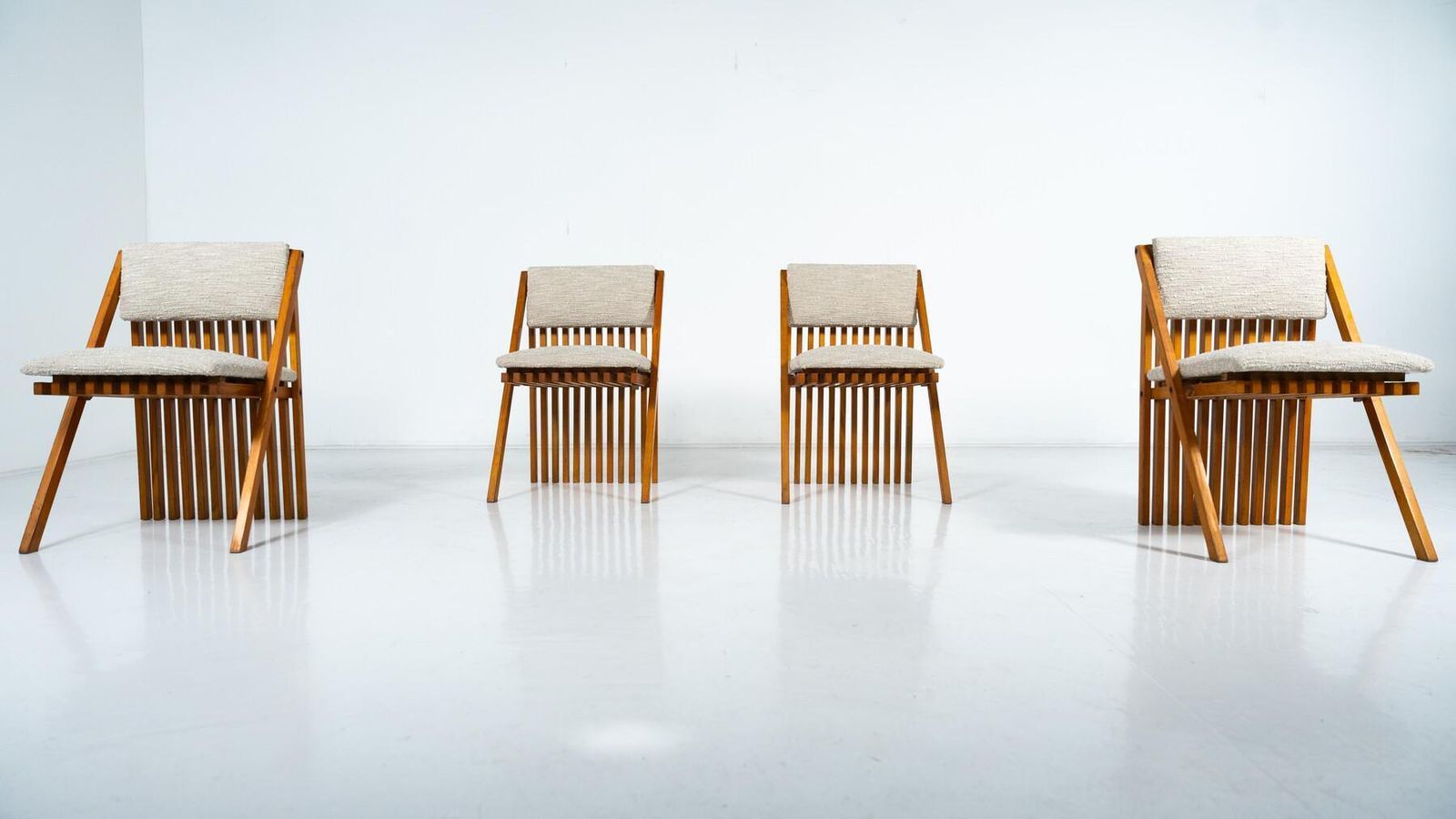 photo for sale Mid Century Modern Dining Table Set " Millepiedi" By Tito Pinori, 1970s