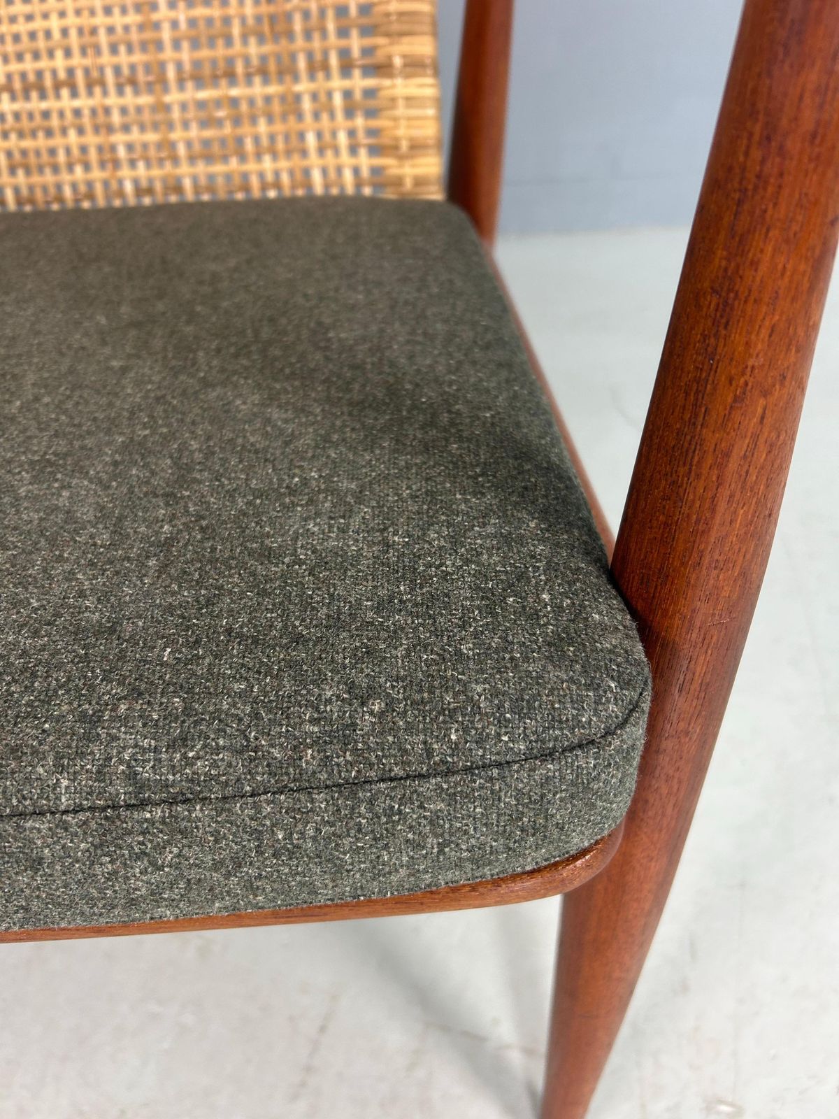 Peter Hvidt& Orla Mølgaard Nielsen Fd146 Cane Back Easy Chair, Denmark photo vinterior