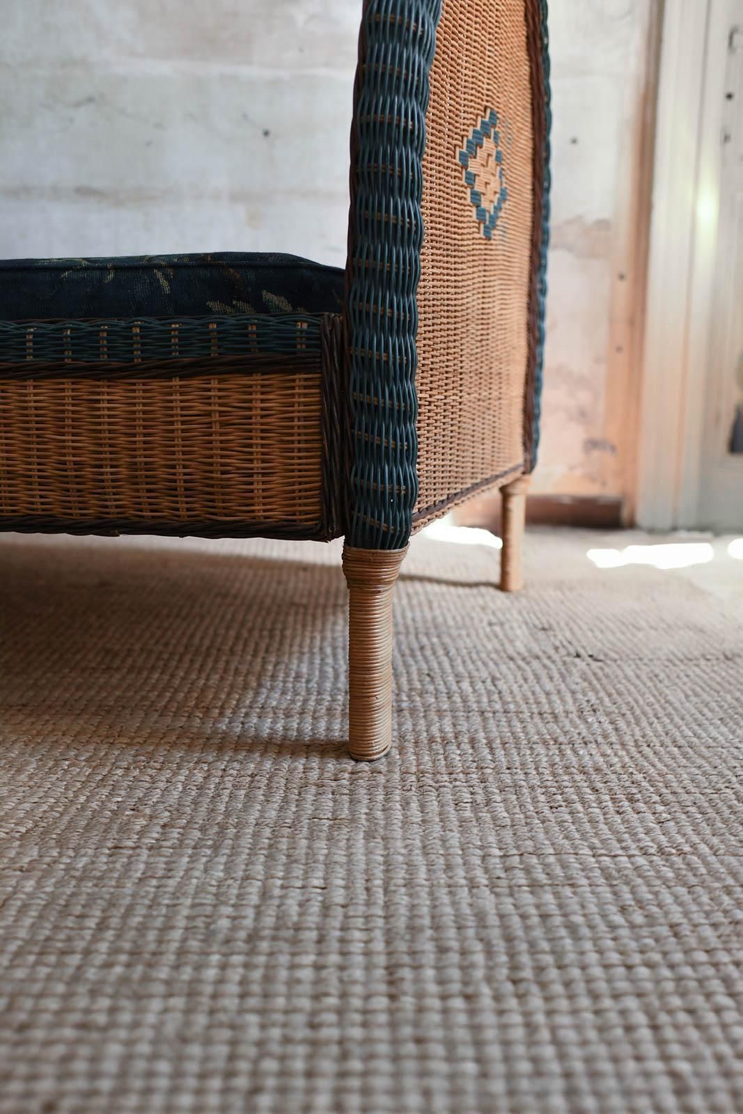 Woven Rattan Single Bed, 1980 photo vinterior