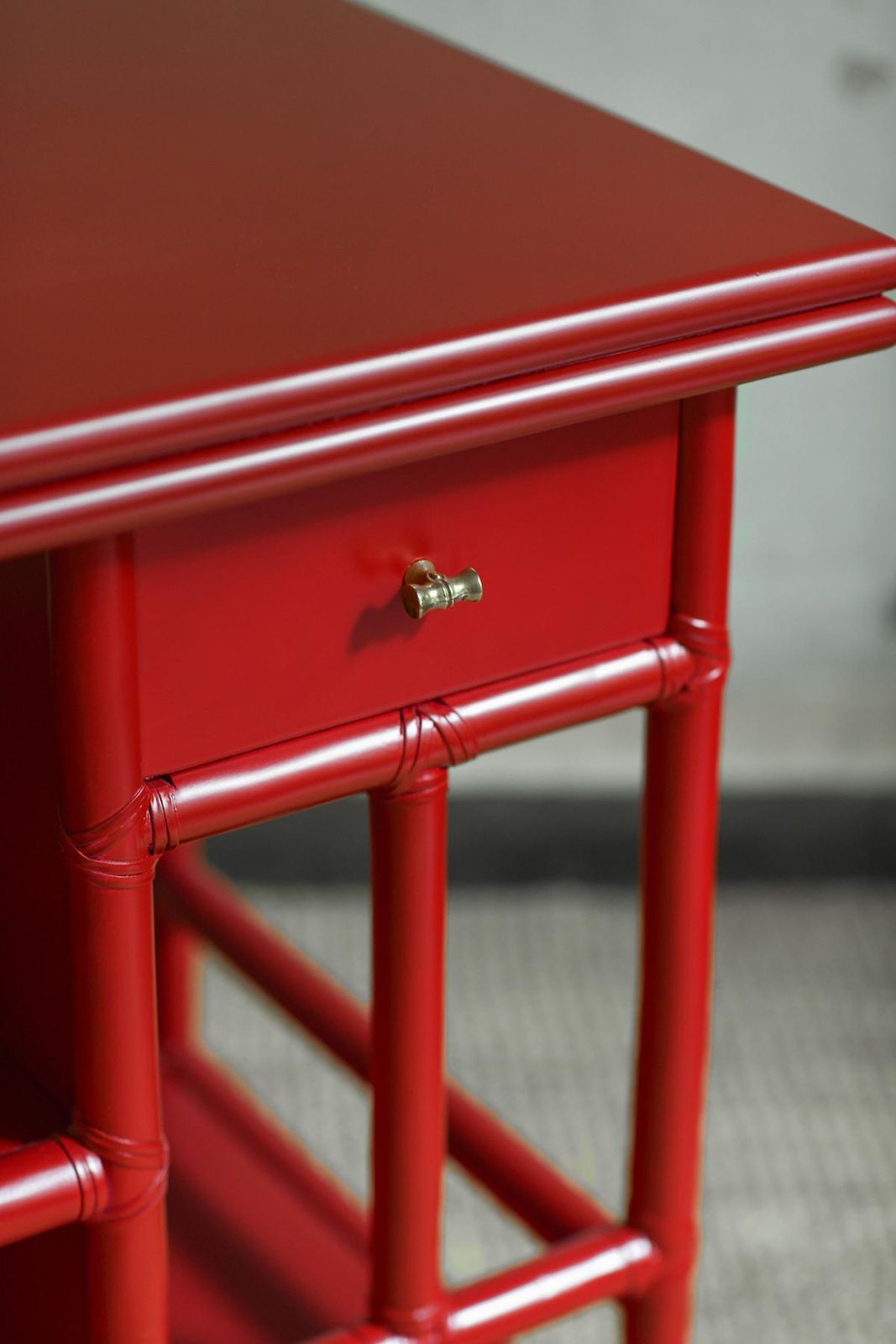 Bamboo Cart Server Buffet – Lyda Levi For Mcguire San Francisco 1970 photo buy