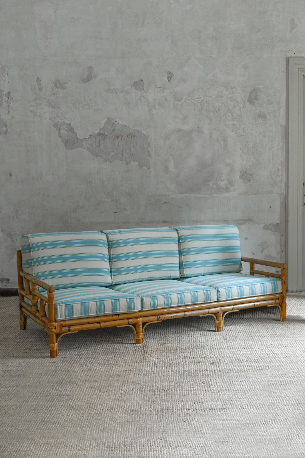Three Seater Sofa – Ming Series, Designer Colin Morrow For Vivai Del Sud, 1980s photo furniture