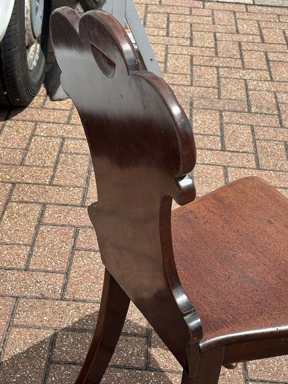 photo furniture Leyton Tramways. Victorian Waiting Room Mahogany Chair