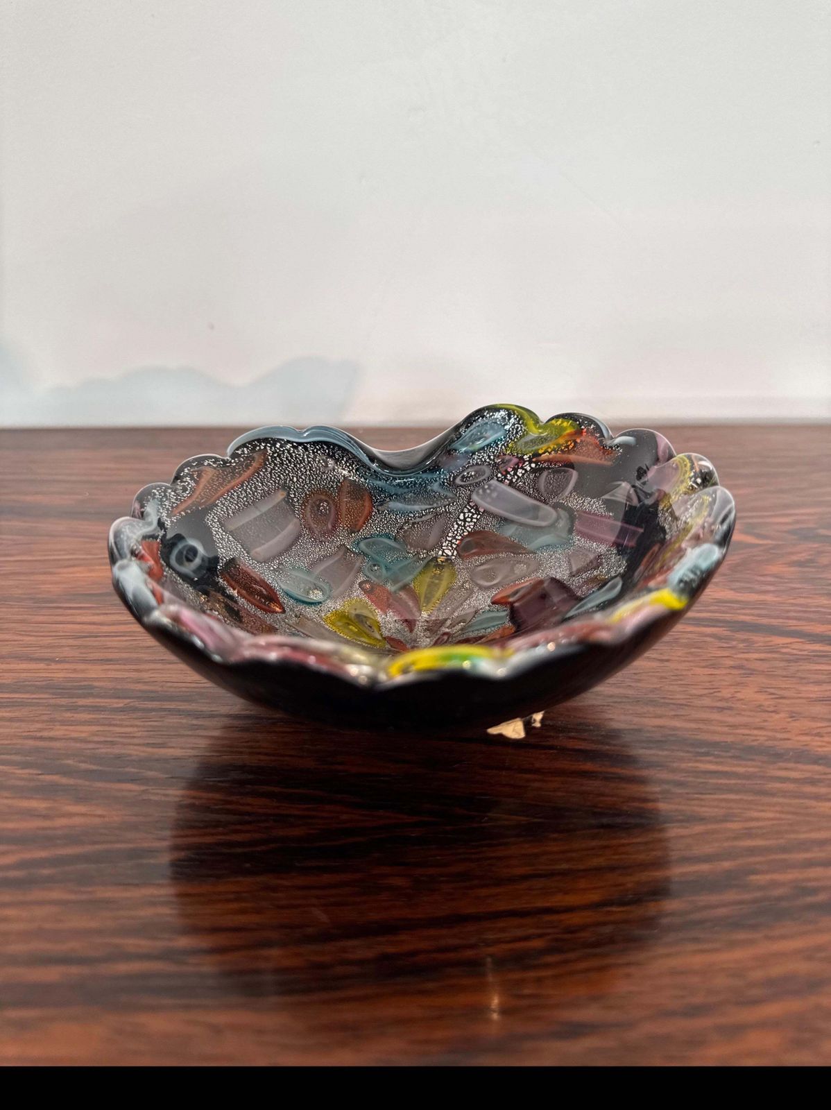 photo furniture Mille Fiori Murano Glass Bowl Dino Martens Italy, 1960s