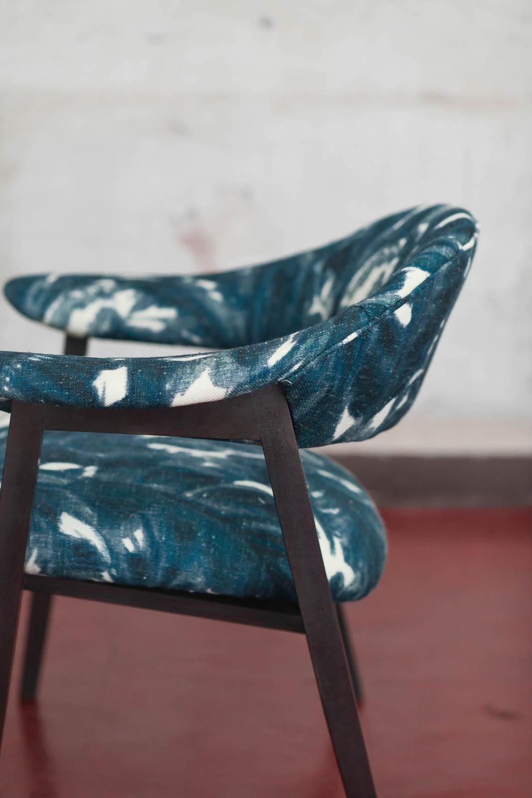 photo furniture Pair Of Wooden Armchairs Prod. “Poggi” – Italy 1950