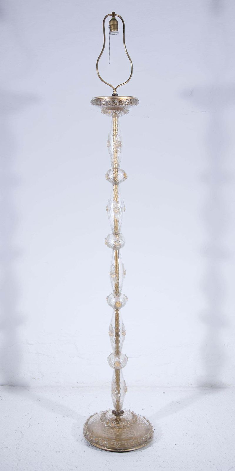 Art Deco Murano Floor Lamp Attributed By Barovier & Toso, 1930s photo furniture