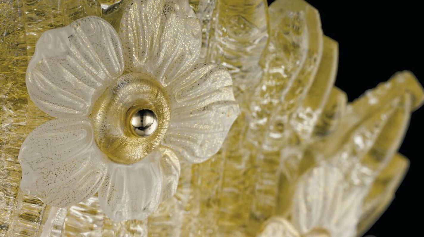 Grand Hotel Ceiling Flush Mount By Barovier & Toso, Murano, 1980s photo vinterior