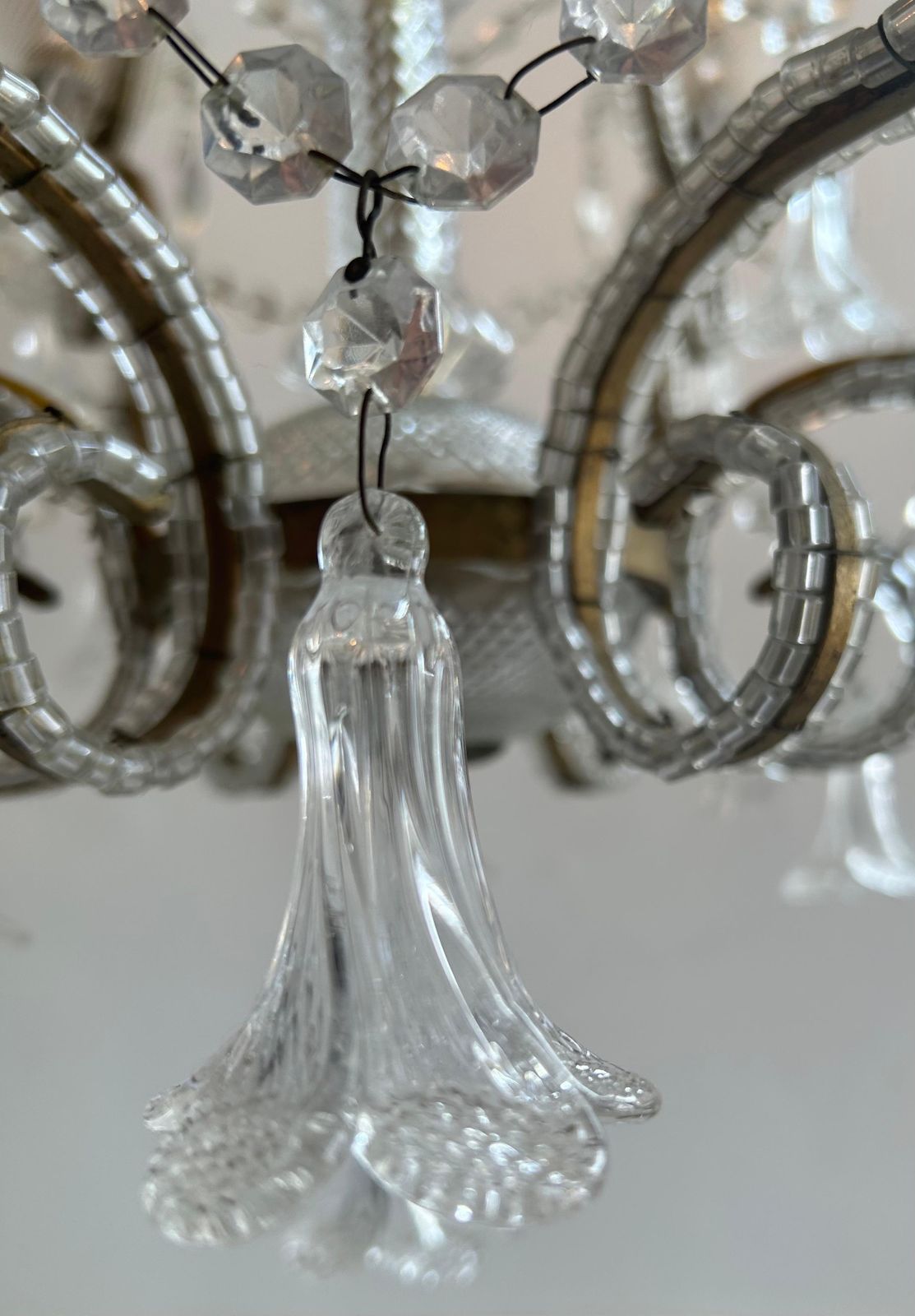 Lullaby In The Mist, Magnificent Pair Of Murano Glass Chandeliers, 1950's photo furniture