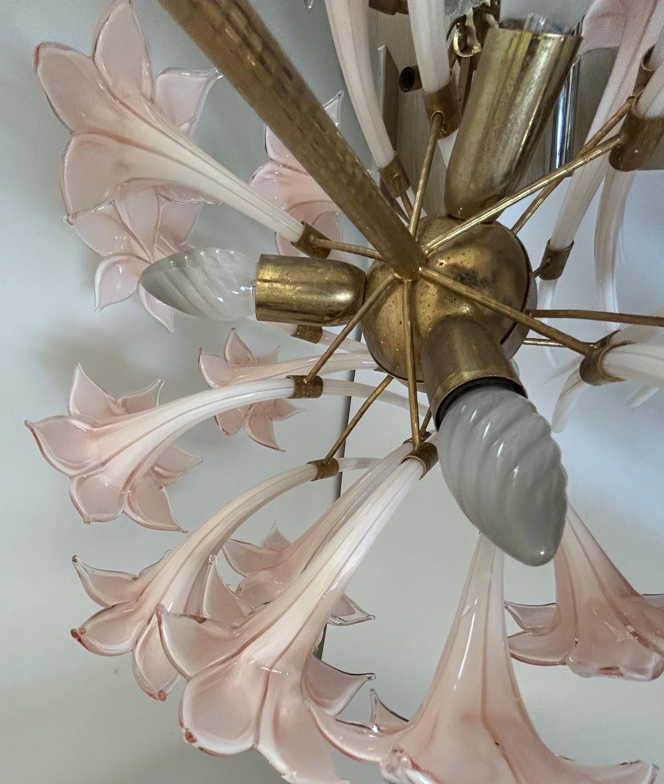photo furniture Pink Lily, Spectacular Murano Chandelier, 1980's