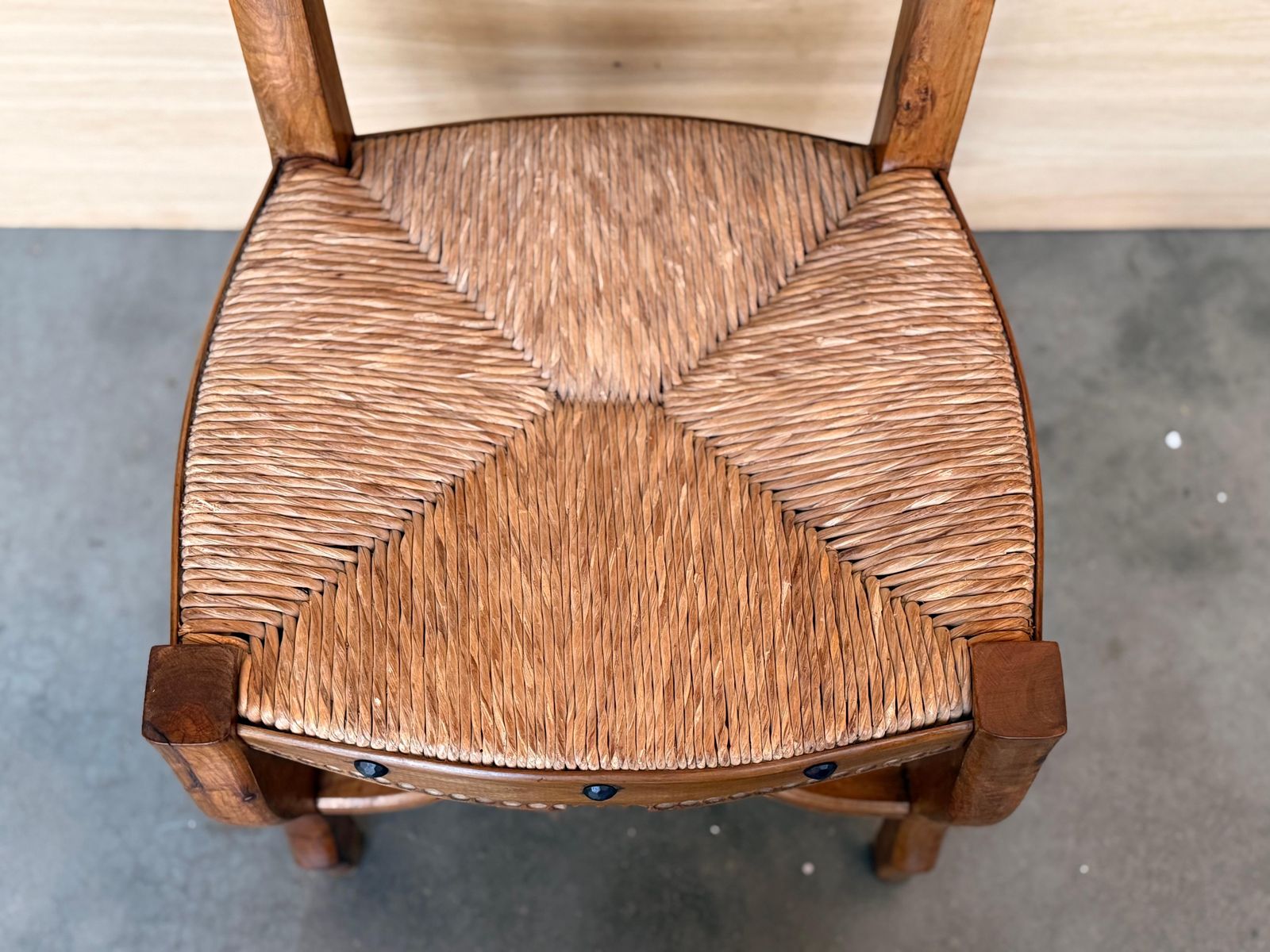 photo for sale 19th Spain Dining Chairs With Wide Cane Seats, Set Of 10