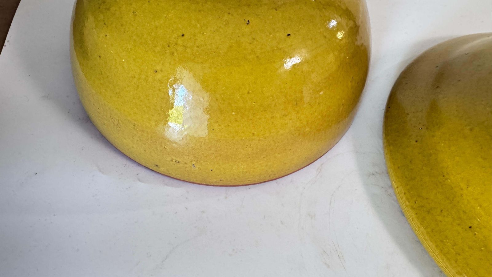 Home Decor Glazed Terracotta Tajine Soup Tureen Early 20th Century Yellow Enameled Pottery photo