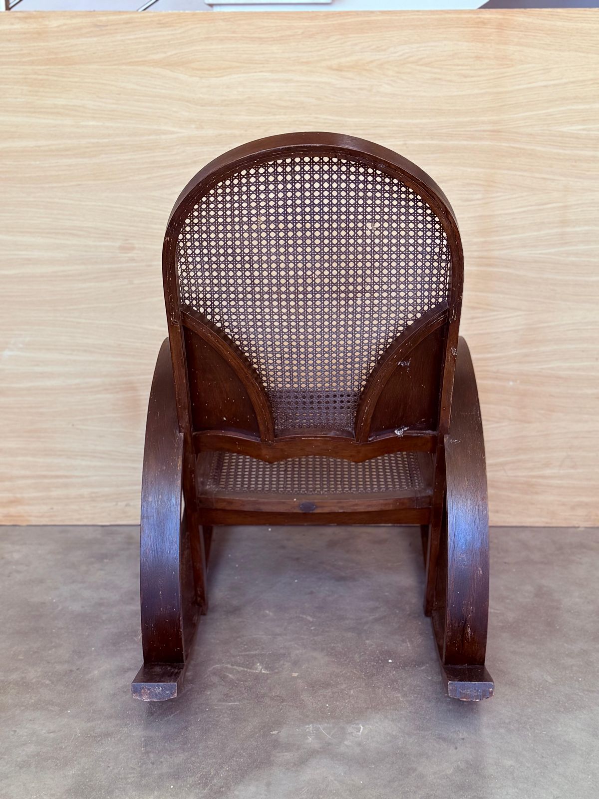 photo for sale Pair Of Bentwood Rocking Chairs With Cane Seat And Back