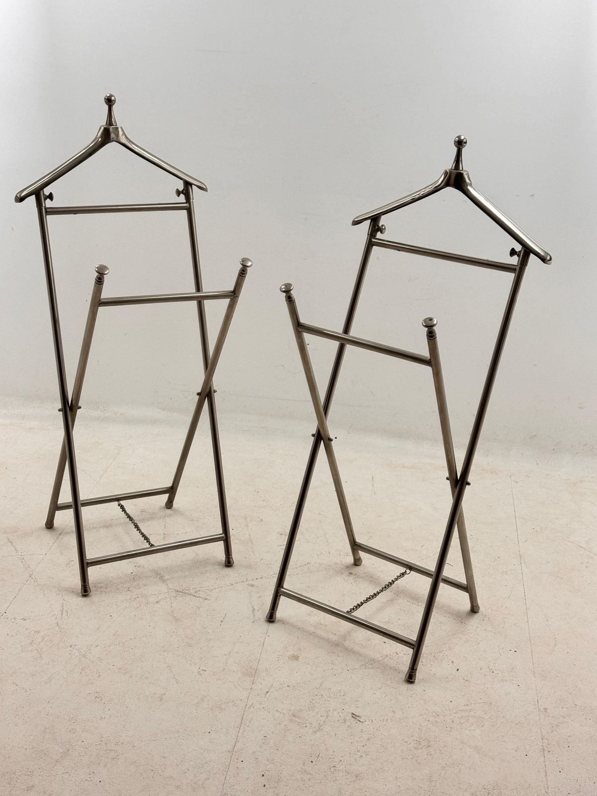 Metal Night Valet, French, Circa 1970 Set Of 2 photo Furniture