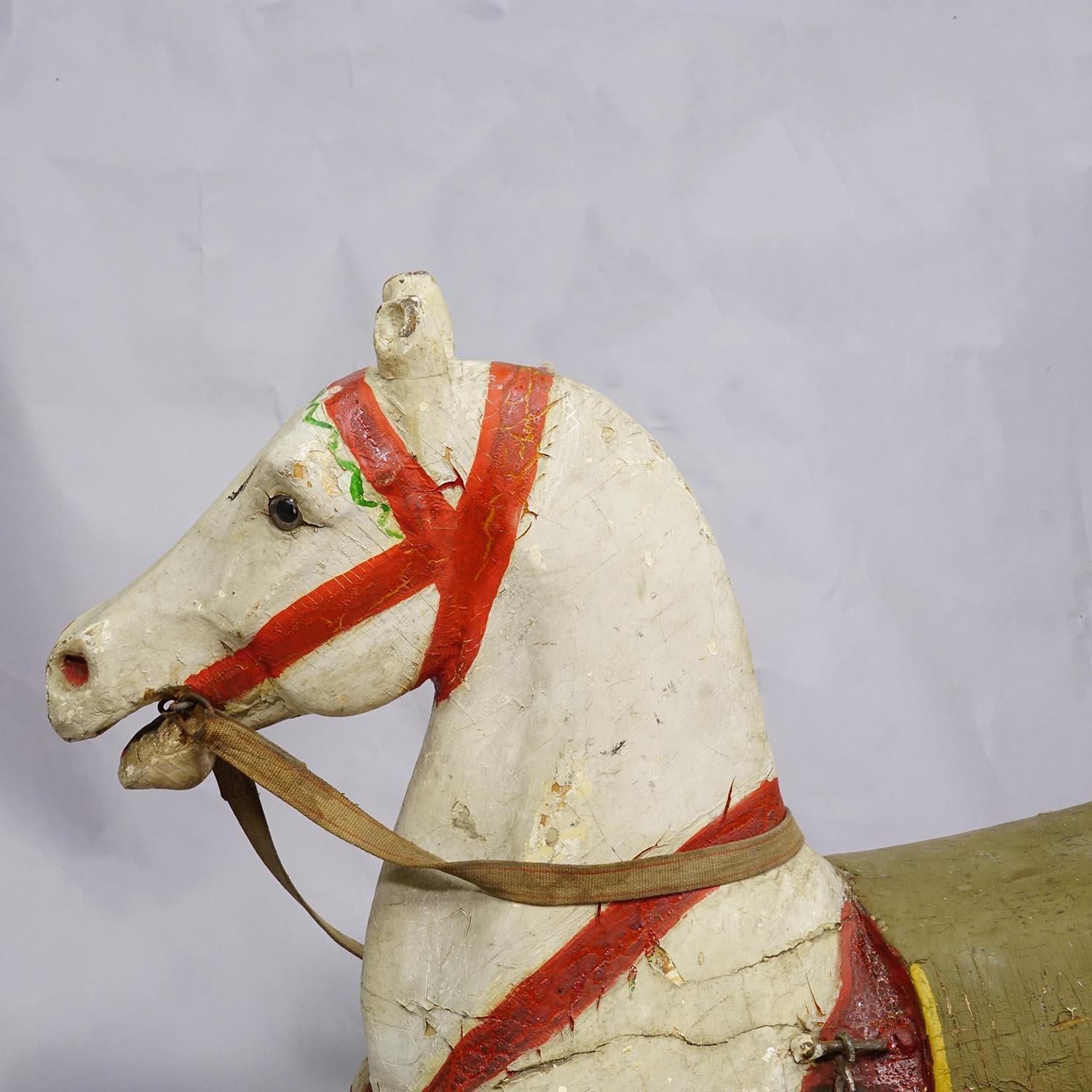 Antiek Kinderspeelgoed – Carrouselpaard, Duitsland, Eind 19e Eeuw photo for sale