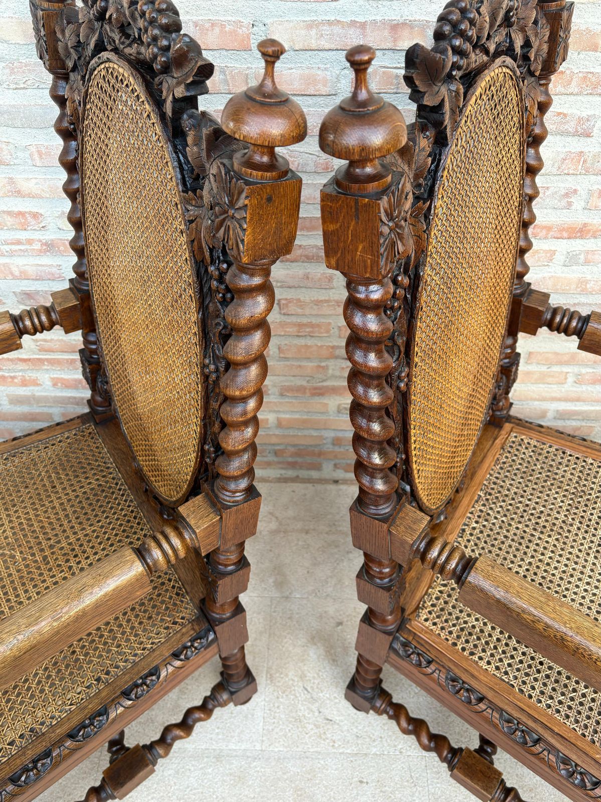 photo buy Walnut French Armchairs, 1890s, Set Of 2
