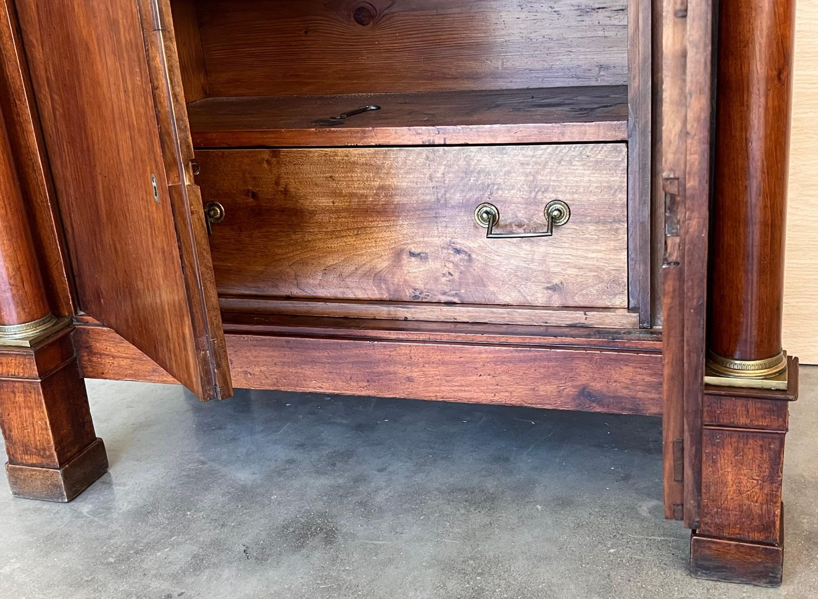 Mobilier Secrétaire à abattant en chêne de style Empire, XIXe siècle, France photo