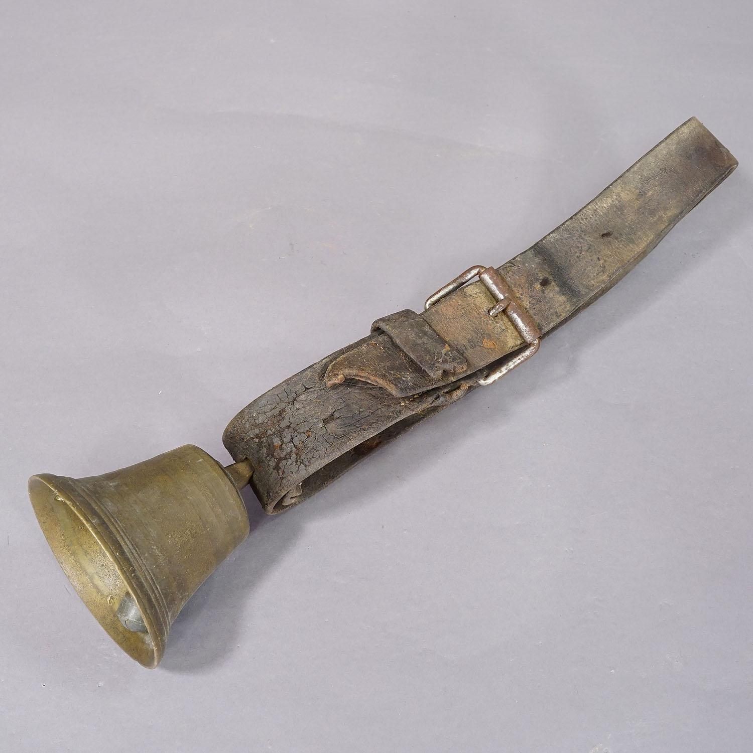 Antique Casted Bronze Cattle Bell Made In Switzerland Ca. 1900s photo buy