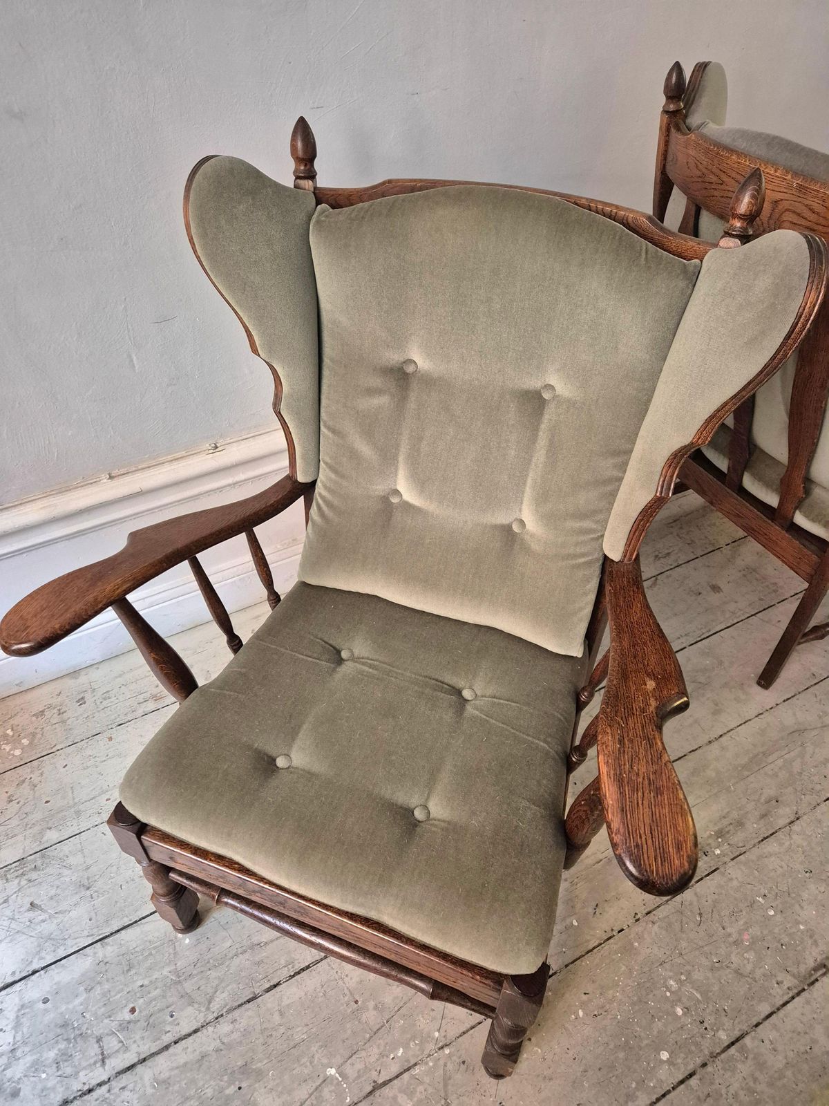 A Pair Of Wingback Chairs, Scandinavian, 1960/70s. photo for sale