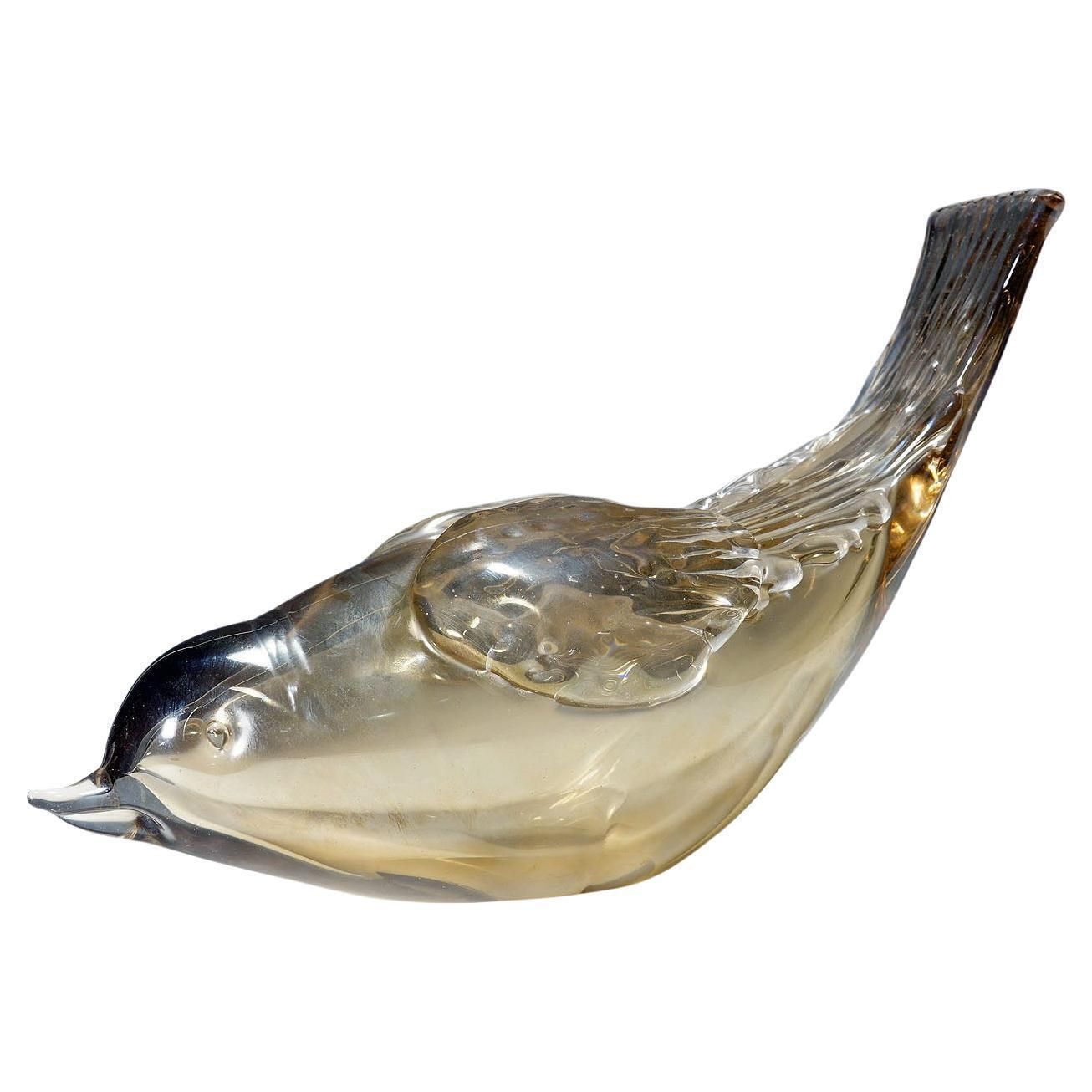 Bird Sculpture By Tyra Lundgren For Venini 1930s