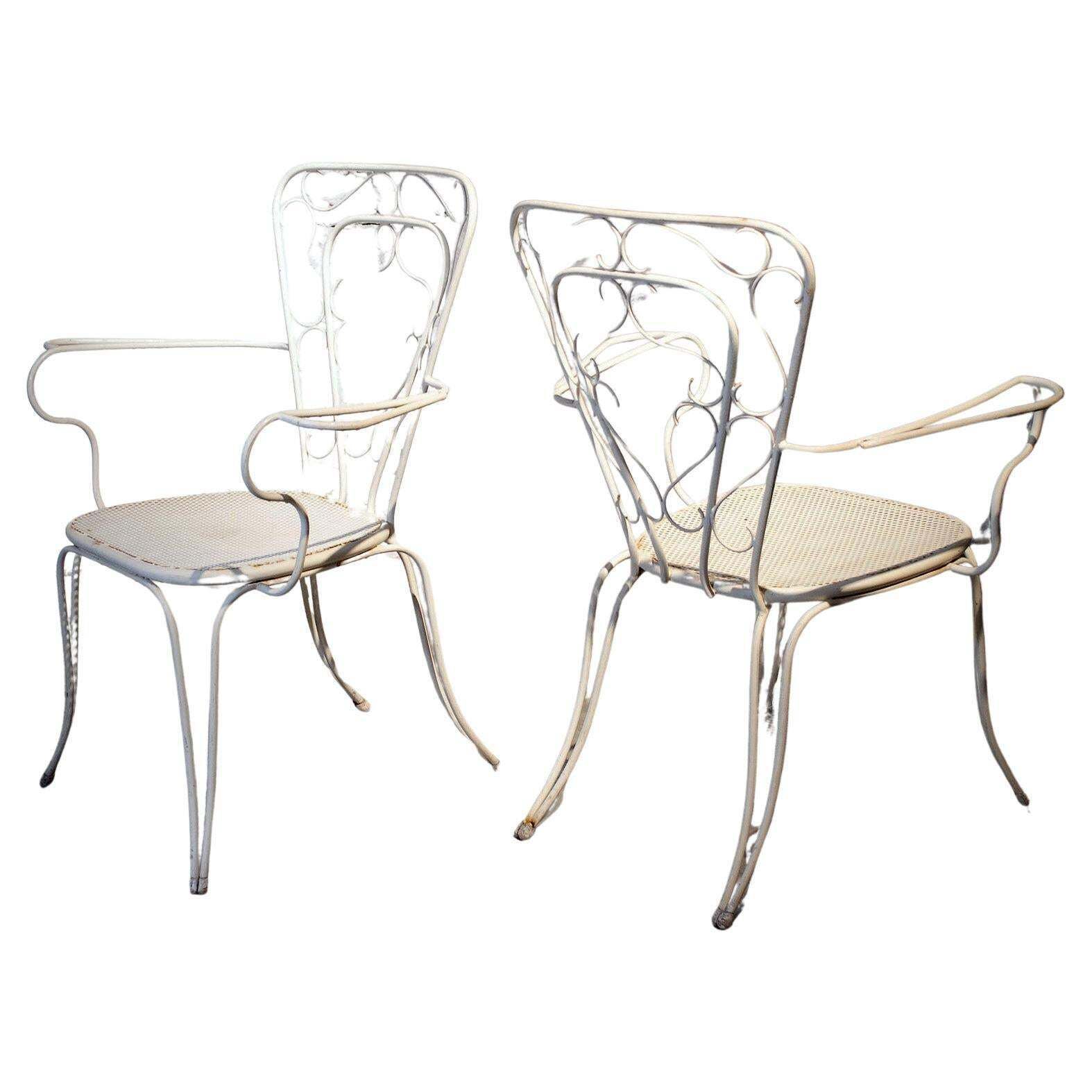 Lio Carminati Set Of Four Chairs Iron 1950s