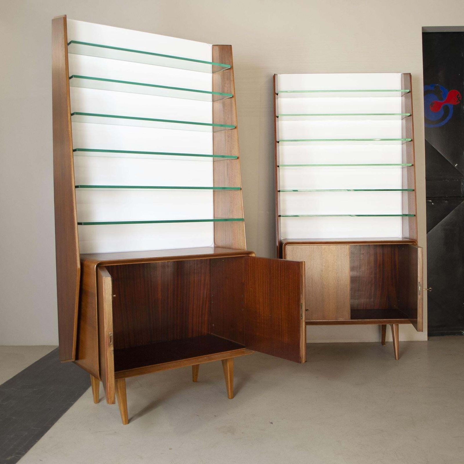 5486.0 Ico Parisi In The Style Set Of Two Cabinet Of 60’s. photo