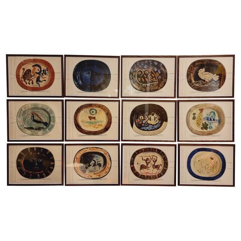Albert Skira Print Of Shepard Ceramic Plate From "Céramiques De Picasso" photo 213.0