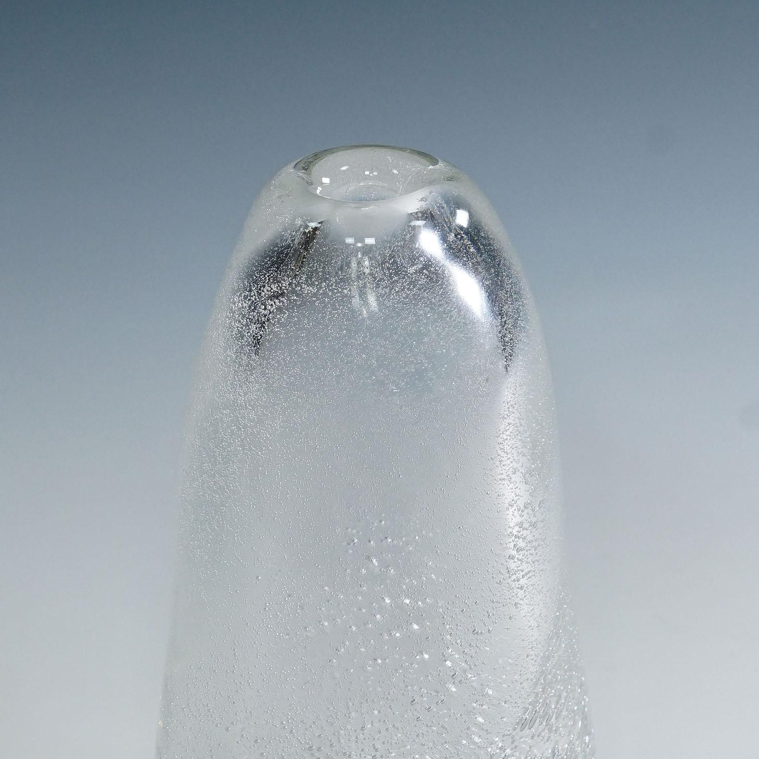 Art Glass Vase With Sodium Bubbles Tapio Wirkkala For Iittala 1940s photo Home Decor