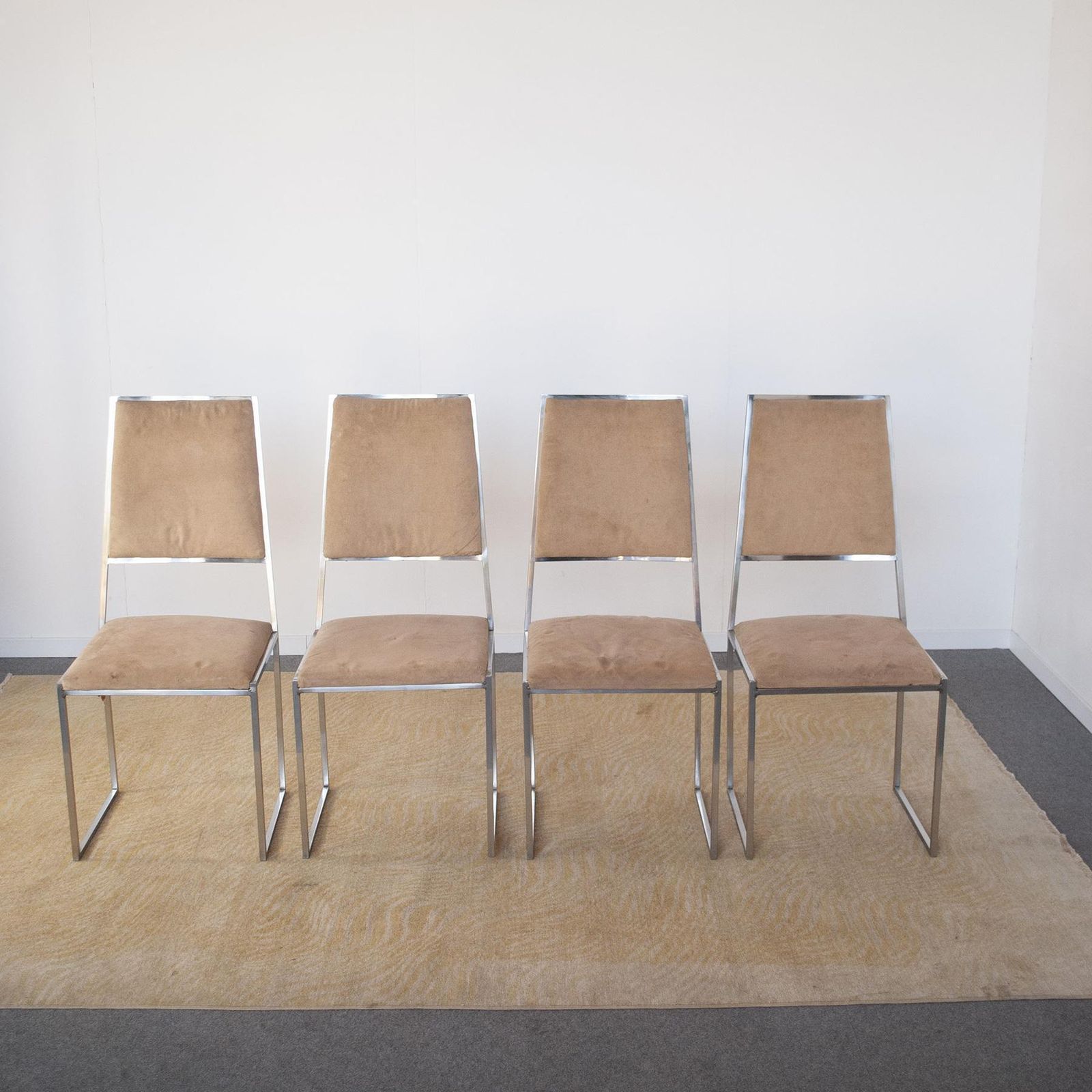 Mario Sabot Italian Midcentury Set Of Two Chairs Mid 70's photo Furniture