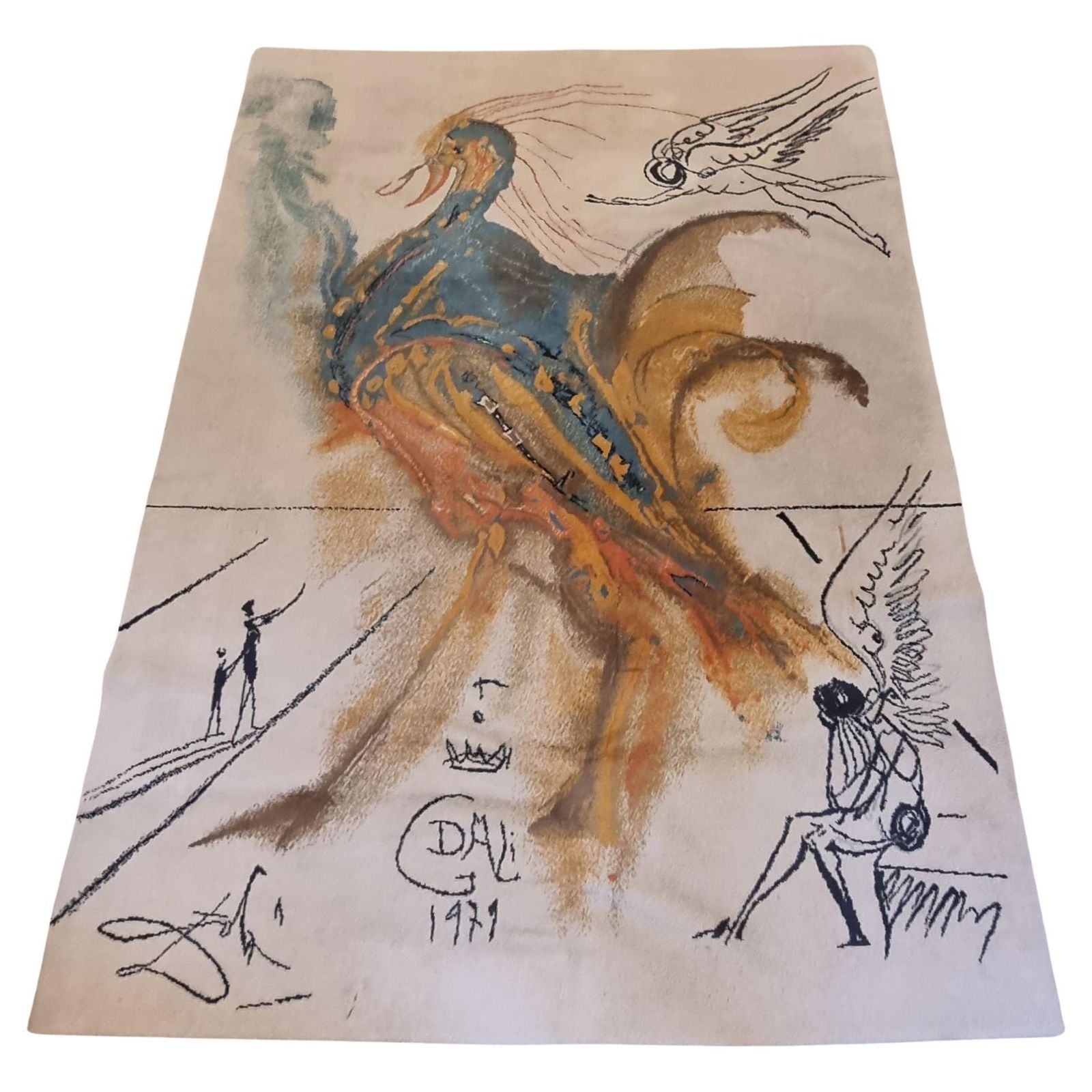 Carpet, After Salvador Dali, Ege Axminster, Denmark, Ca 274 X 179 Cm