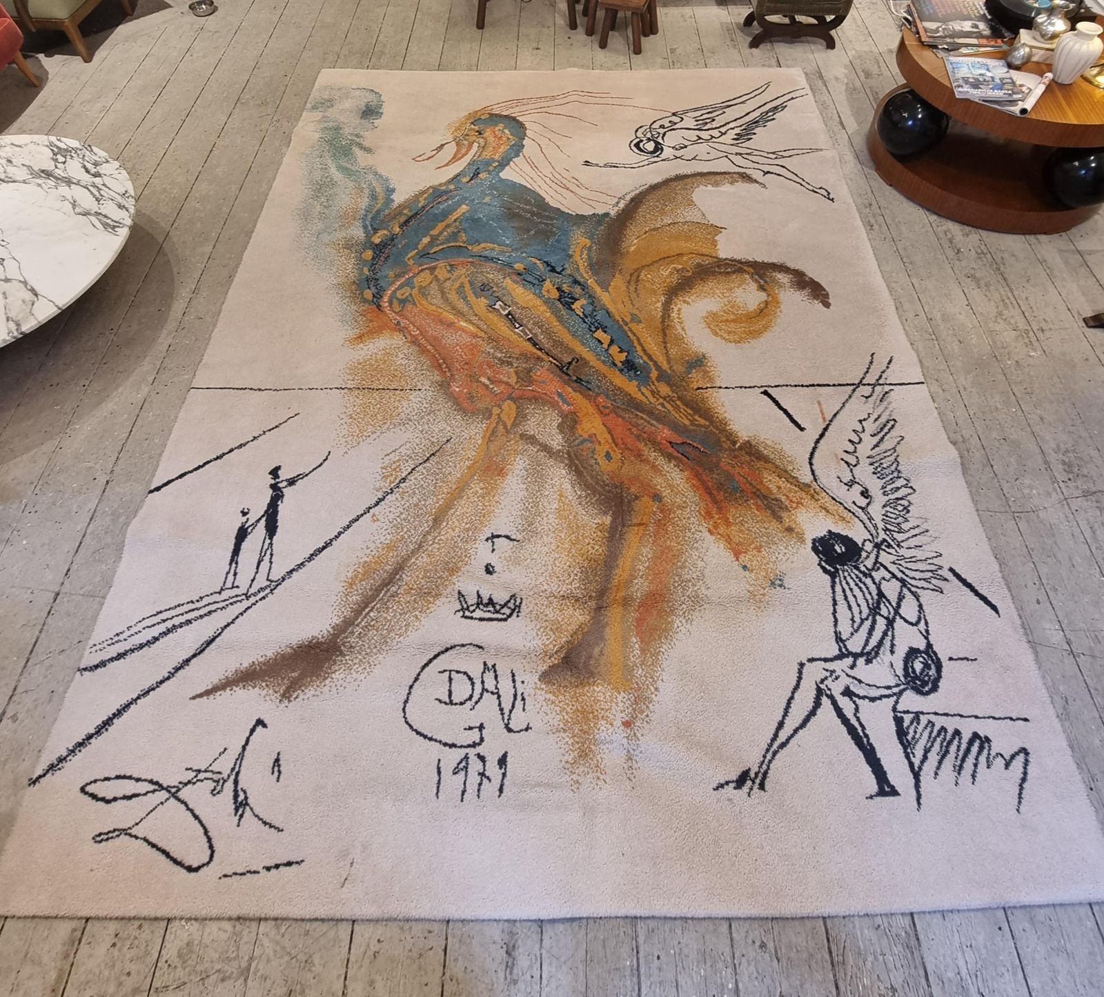 Carpet, After Salvador Dali, Ege Axminster, Denmark, Ca 274 X 179 Cm photo 8691.0