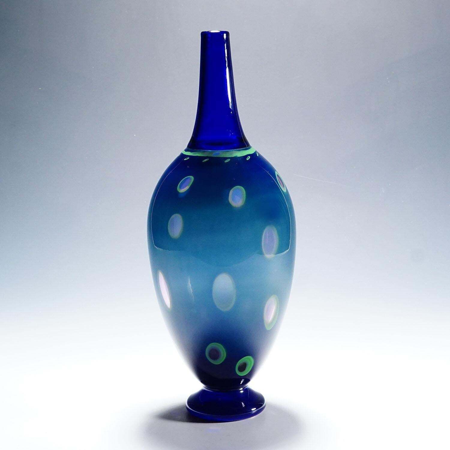 Large Art Glass Vase By Wilke Adolfsson photo for sale