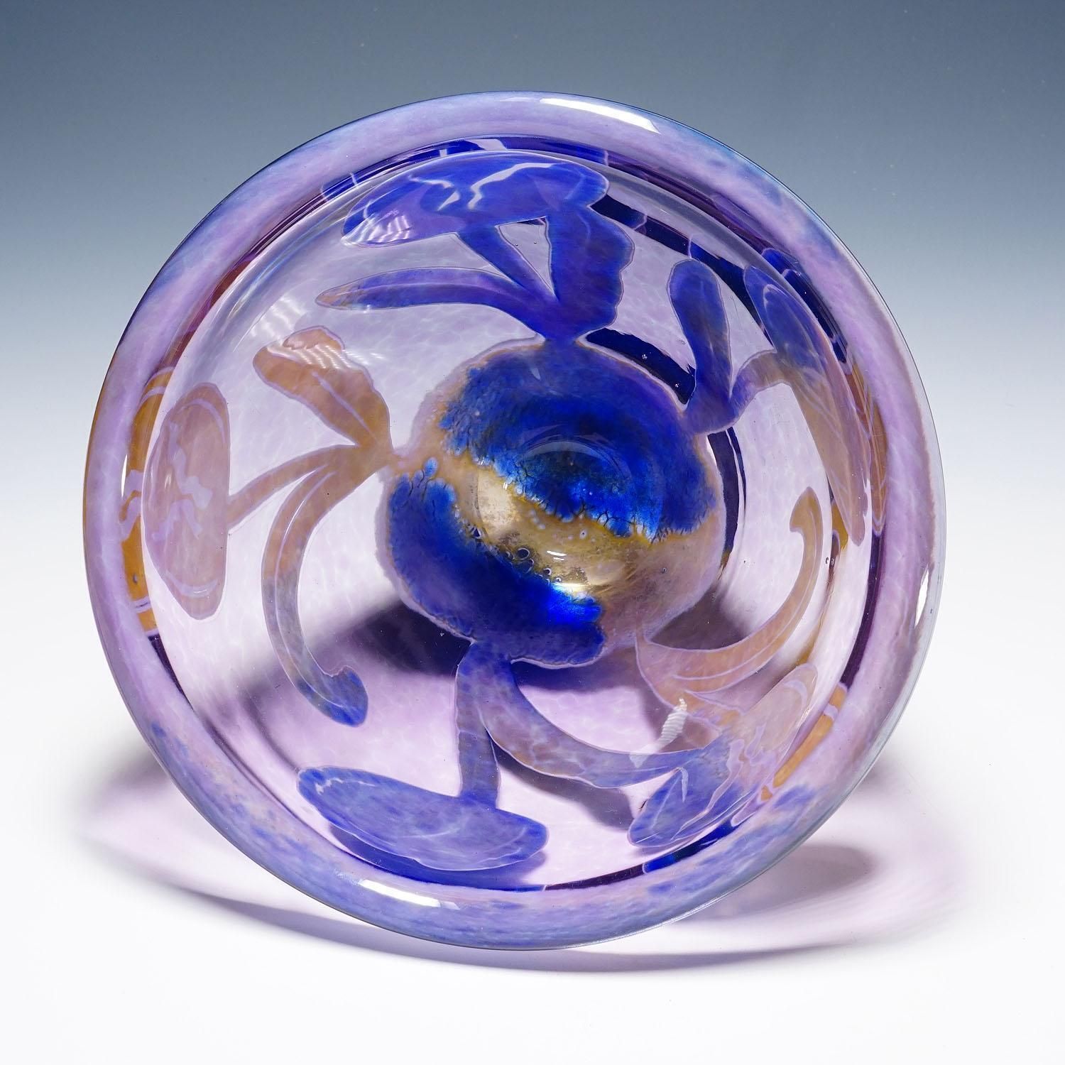 Vintage Art Glass Bowl 'Tulpan' By Astrid Gate 2006 photo buy