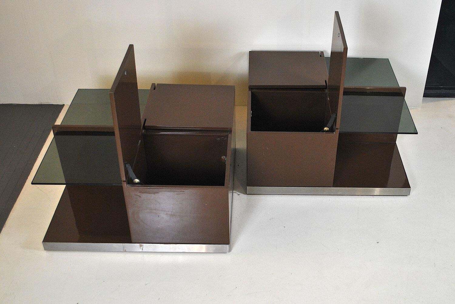 photo furniture Italian Midcentury Coffee Table Dry Bar, 1970s