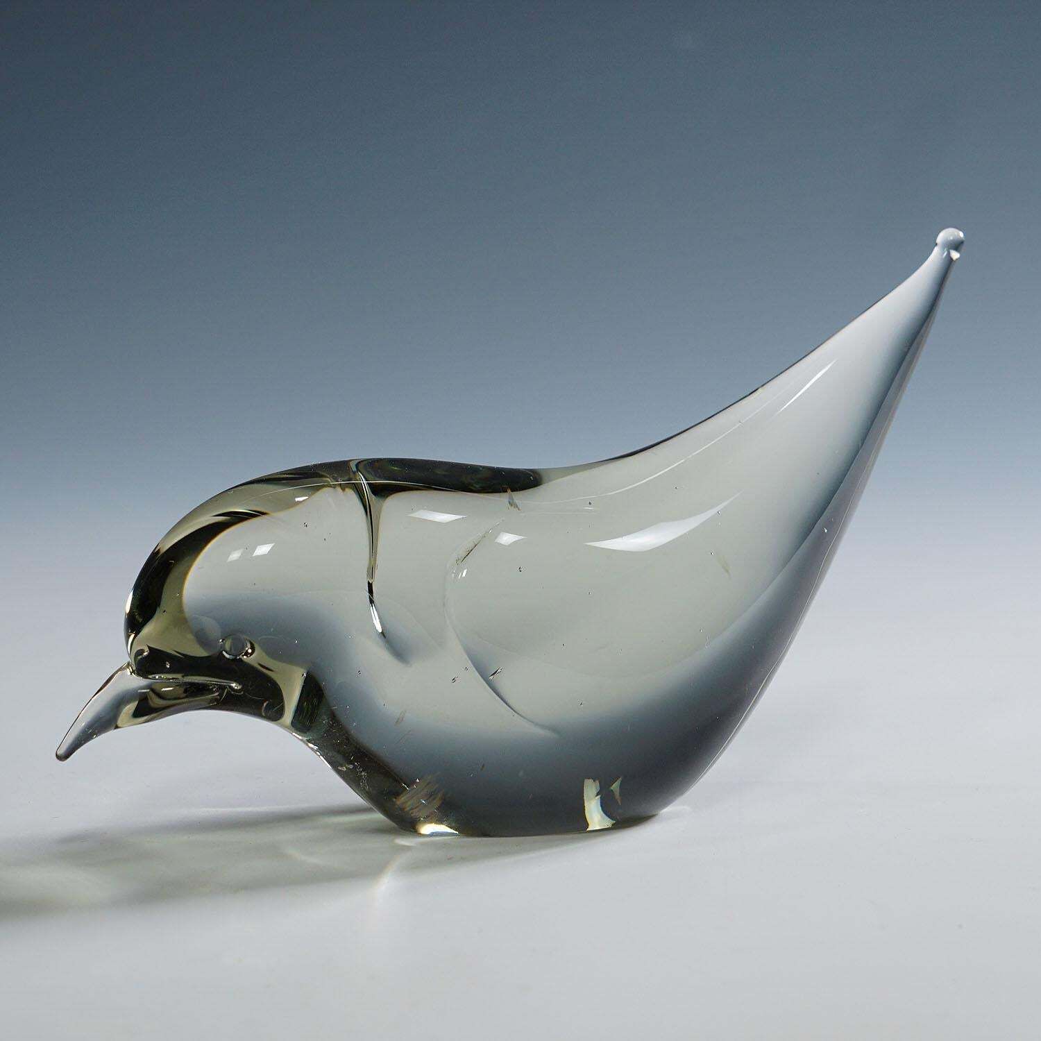 Paar Kunstglazen Vogels, Ontworpen Door Livio Seguso, Ca. Jaren 1970 photo Kunst