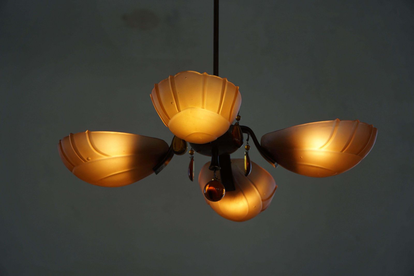 Art Deco Chandelier By Paavo Tynell For Taito Oy, Finland, 1930's photo furniture
