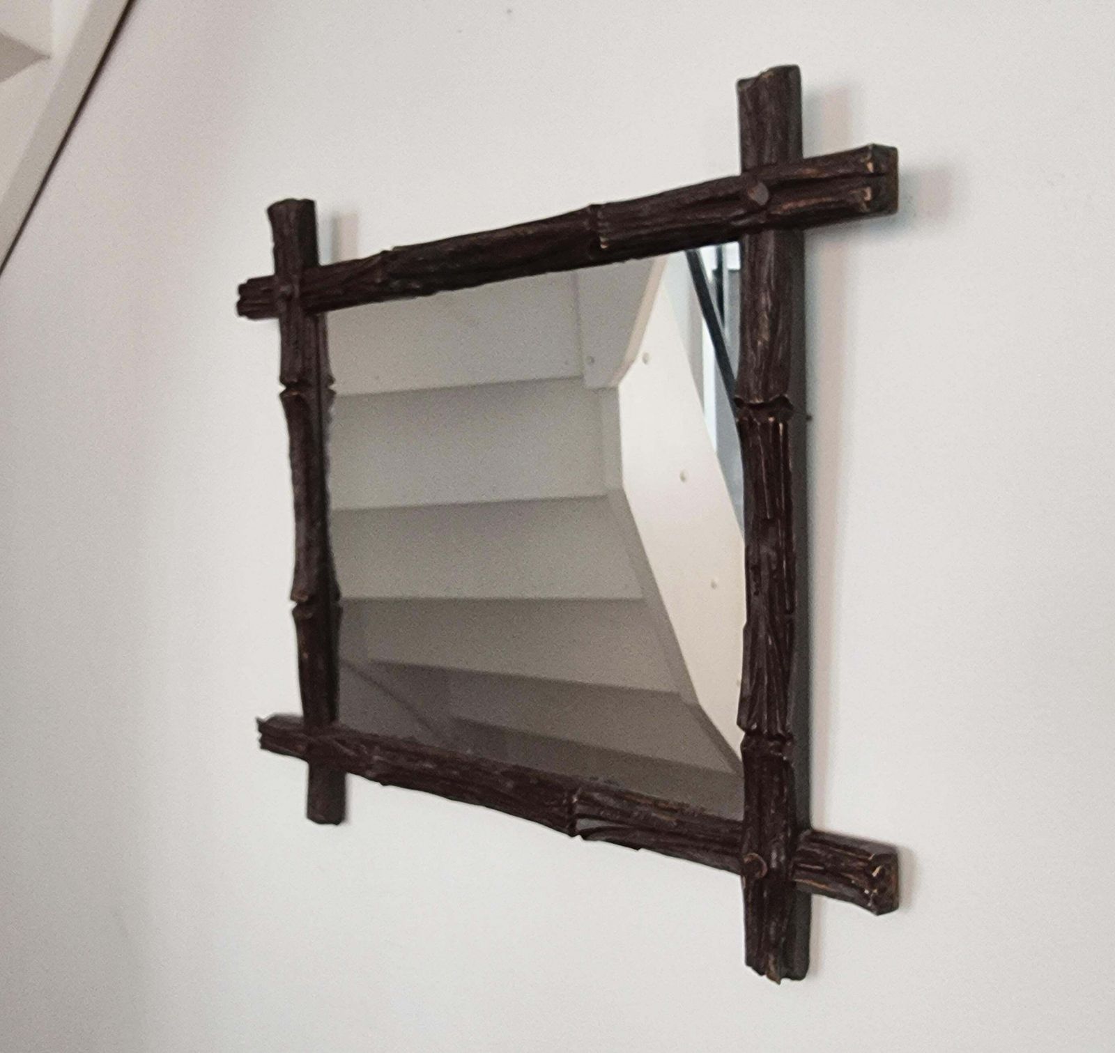 August Bergin & Co. Stockholm, Mirror With Wooden Frame, Swedish Jugend photo furniture