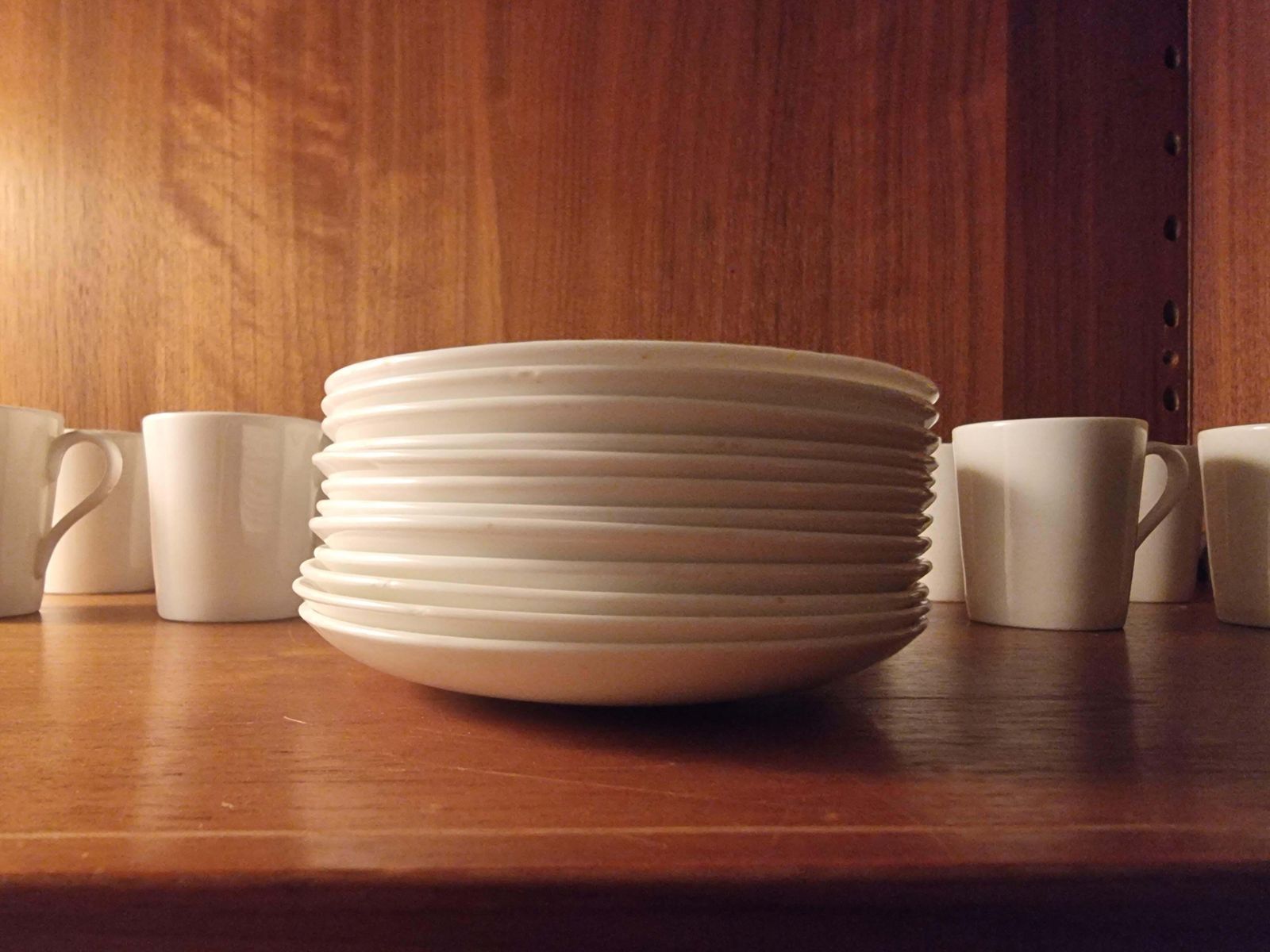 photo vintage Stig Lindberg, Bone Porcelain 10 Espresso Cups  Gustavsberg, Scandinavian Modern