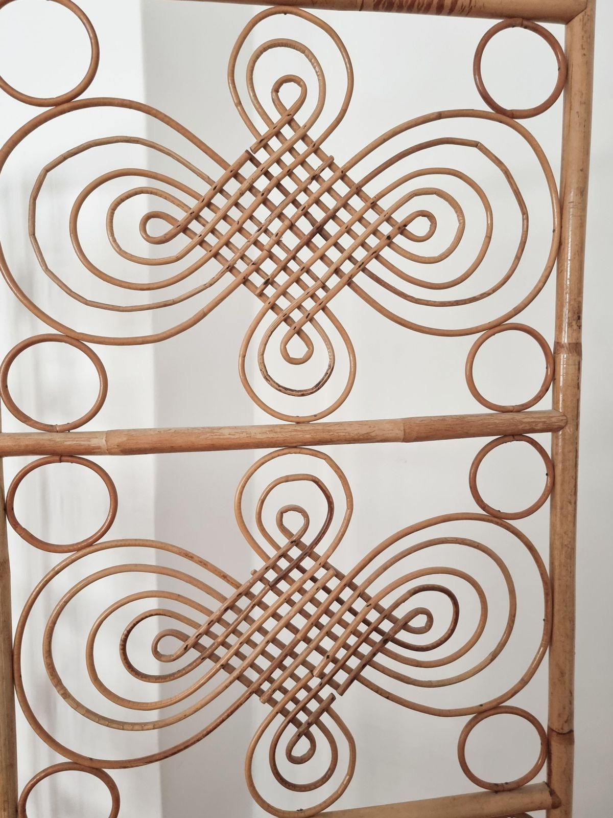 Room Divider / Screen, Rattan, Scandinavian Modern, Swedish Mid 1900s photo vinterior