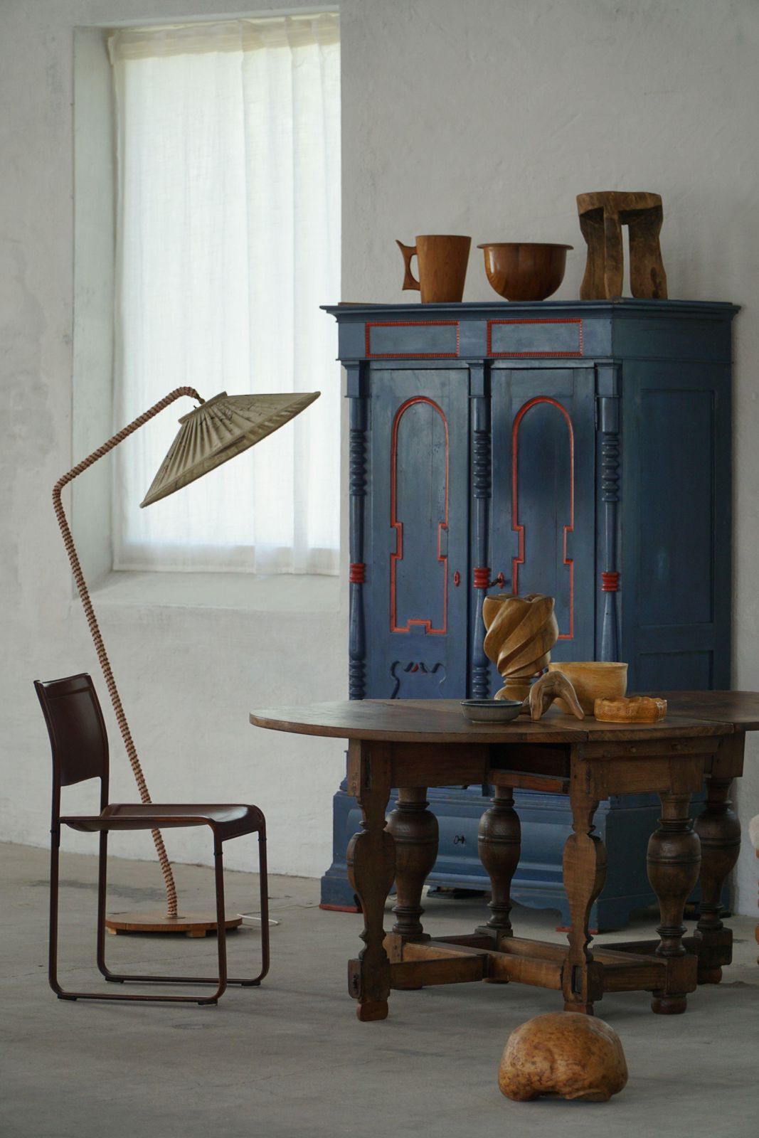 photo for sale Antique Baroque Drop Leaf Table In Oak, Danish Cabinetmaker, 19th Century