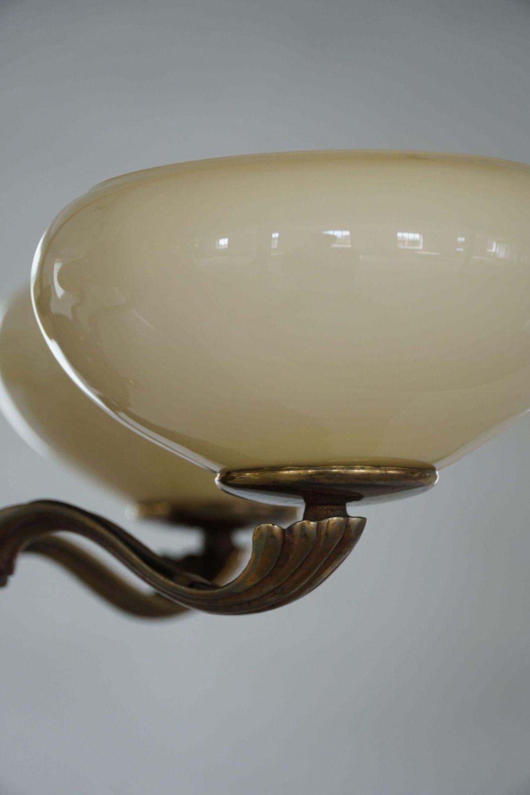 photo vinterior 5 Arm Chandelier By Paavo Tynell, Model 1386/5 For Taito, Finland, 1930s