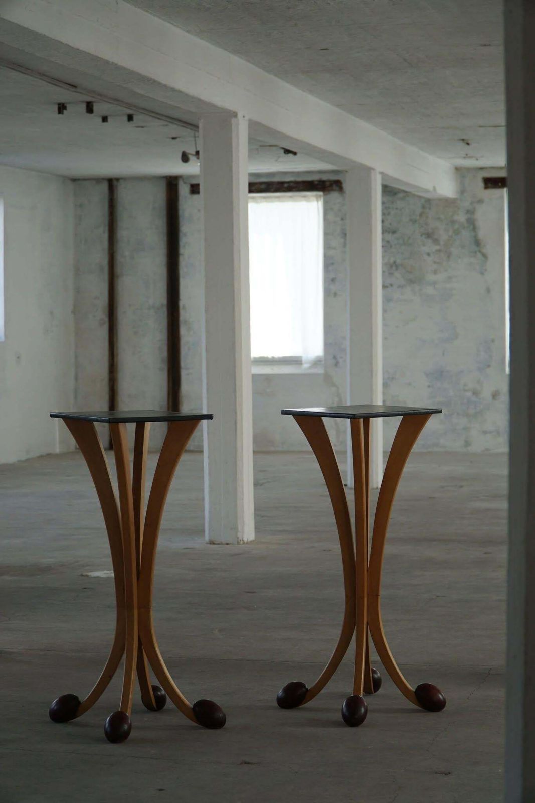 A Pair Of Sculptural Pedestals, French Postmodern Design, 1980s photo for sale