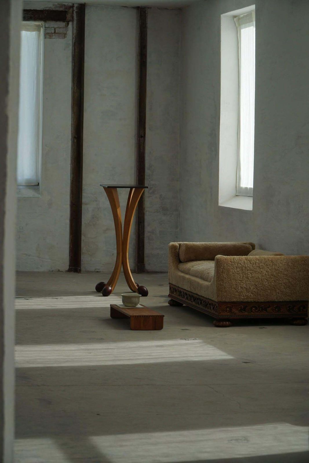 photo for sale A Pair Of Sculptural Pedestals, French Postmodern Design, 1980s