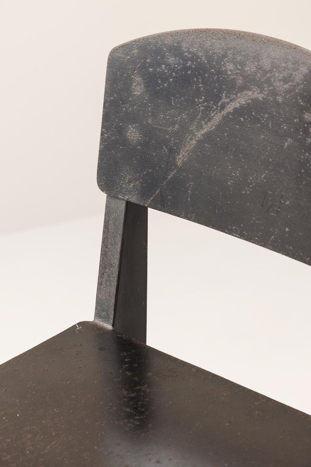 Furniture Unusual Interpretation Jean Prouvé Metropole 305 / Standard Chair, France, 1950s photo
